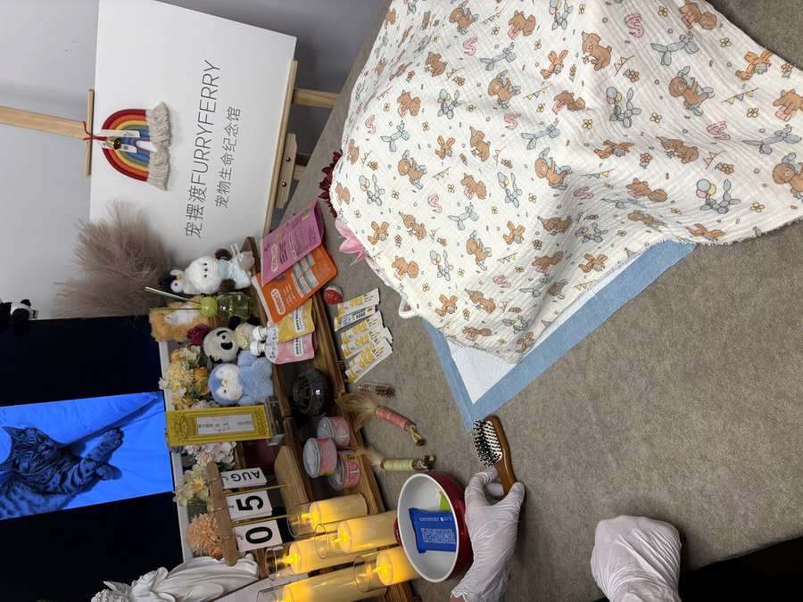 哈尔滨告别厅花艺布置